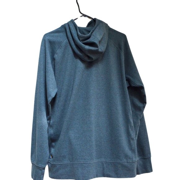 Fjallraven High Coast Blue Grey Pockets Cotton Blend Men's Pullover Hoodie - Picture 3 of 10